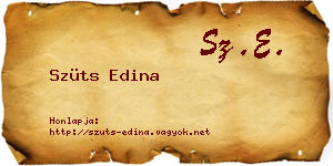 Szüts Edina névjegykártya